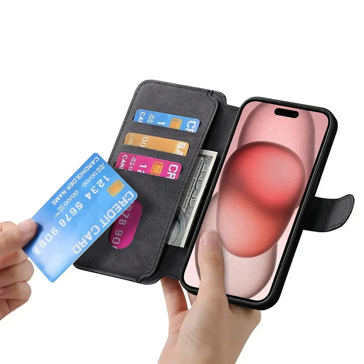 Detachable MagSafe Wallet Phone Case