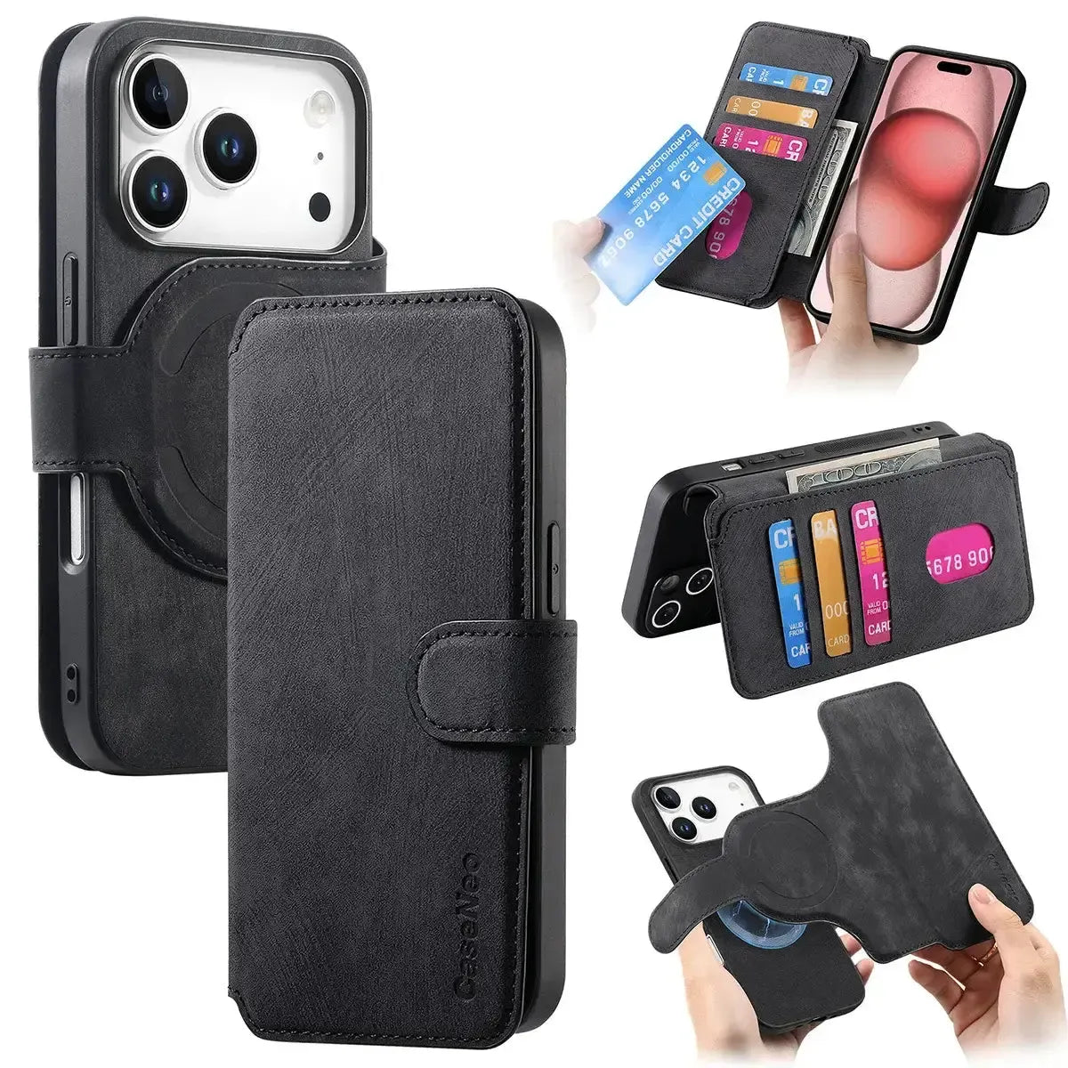Detachable MagSafe Wallet Phone Case