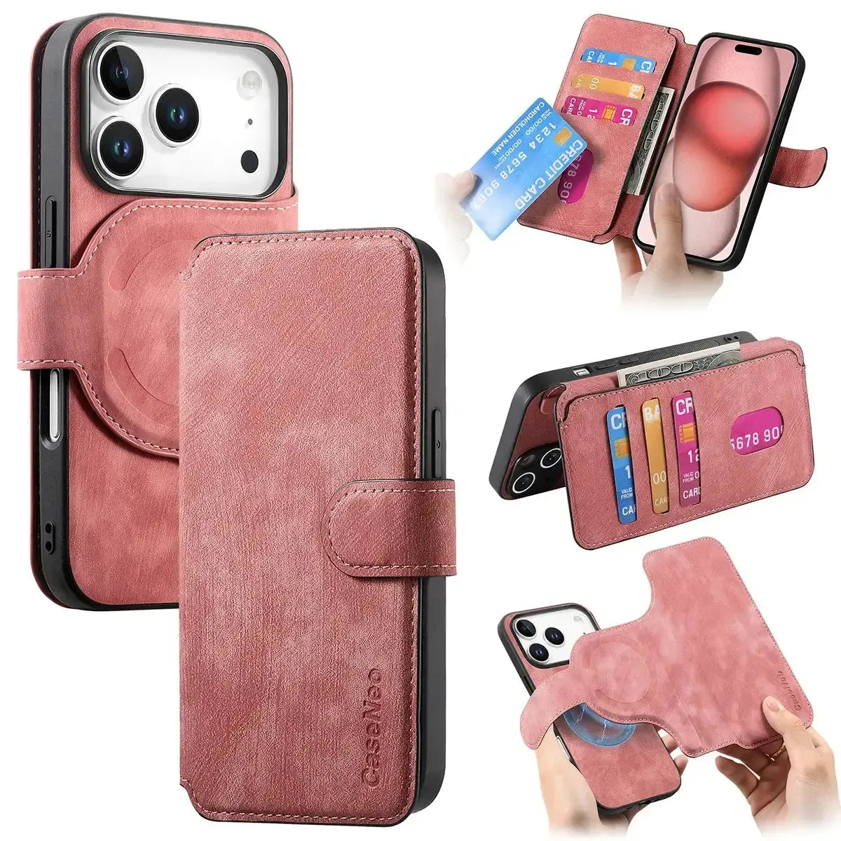 Detachable MagSafe Wallet Phone Case