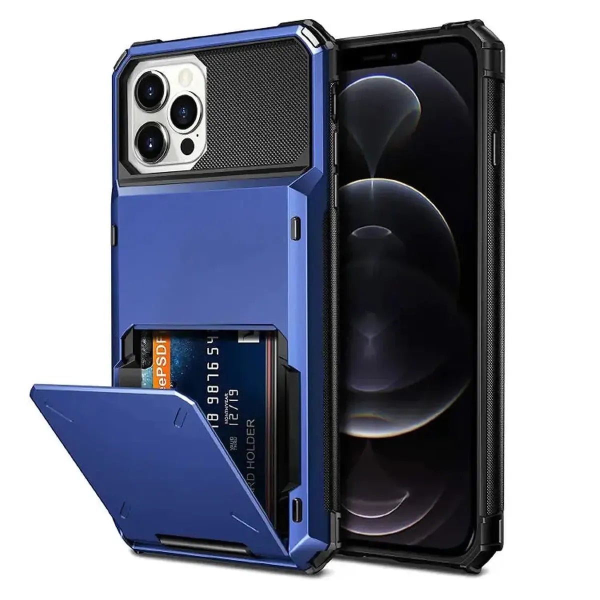 Heavy Duty Phone Case with Hidden Card Holder