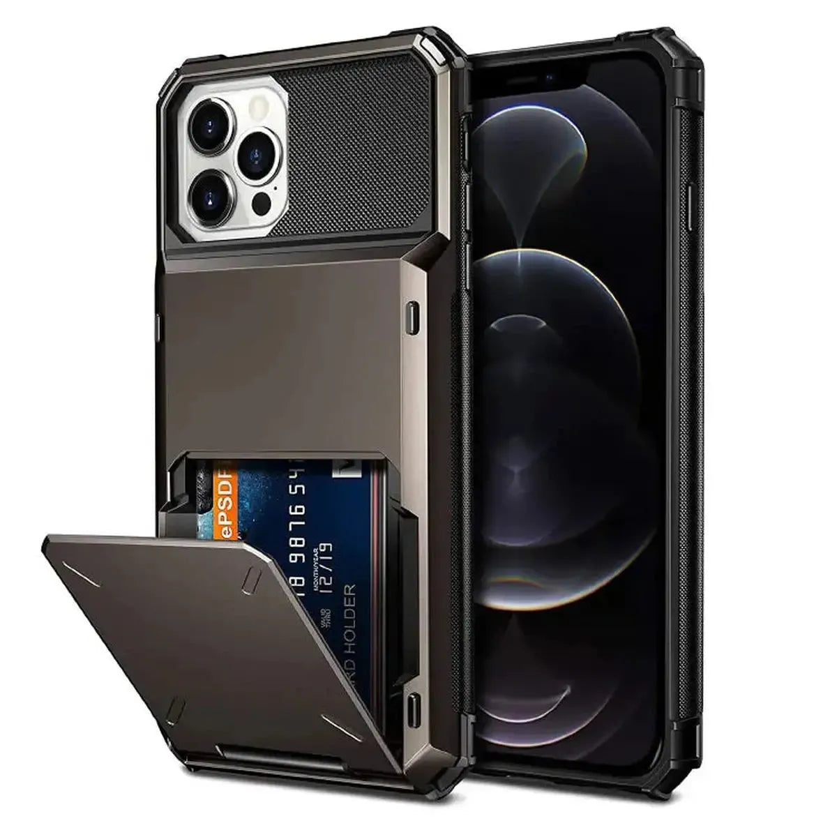 Heavy Duty Phone Case with Hidden Card Holder