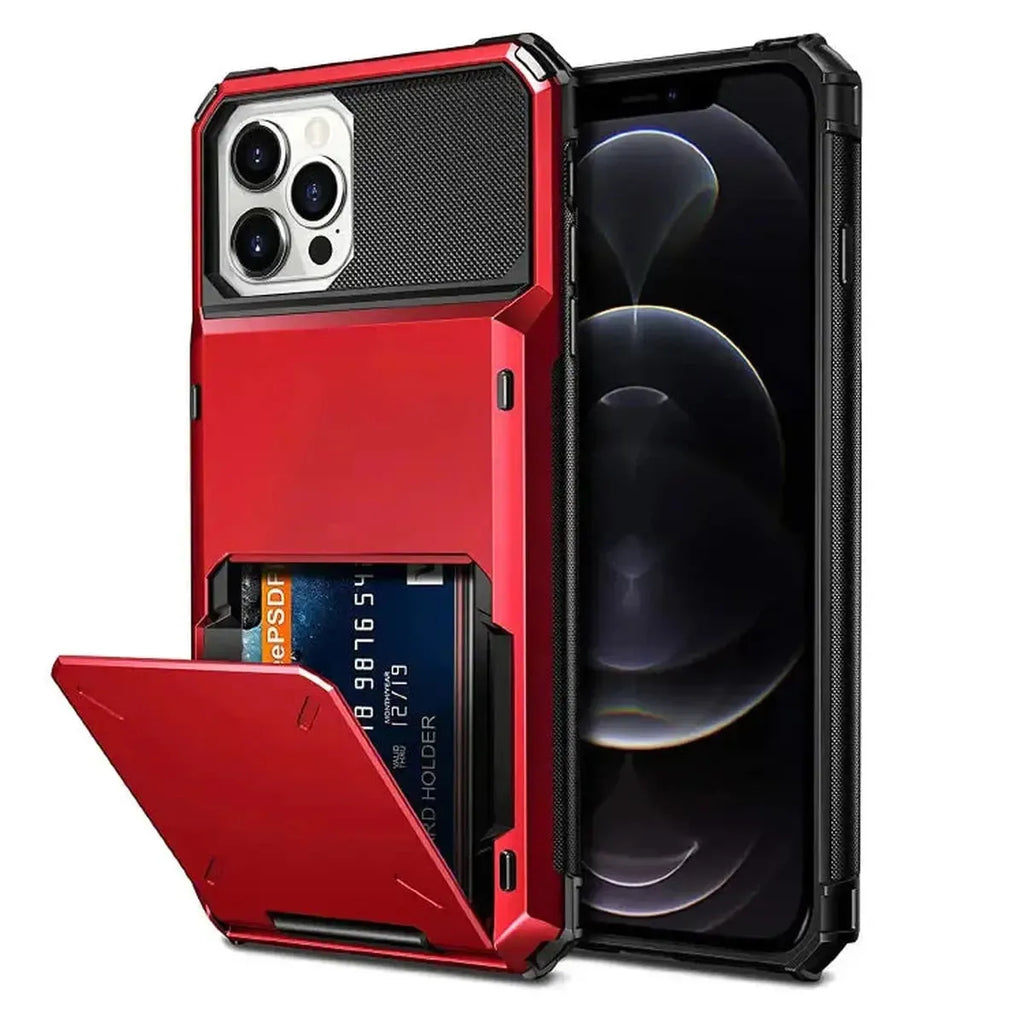 Heavy Duty Phone Case with Hidden Card Holder