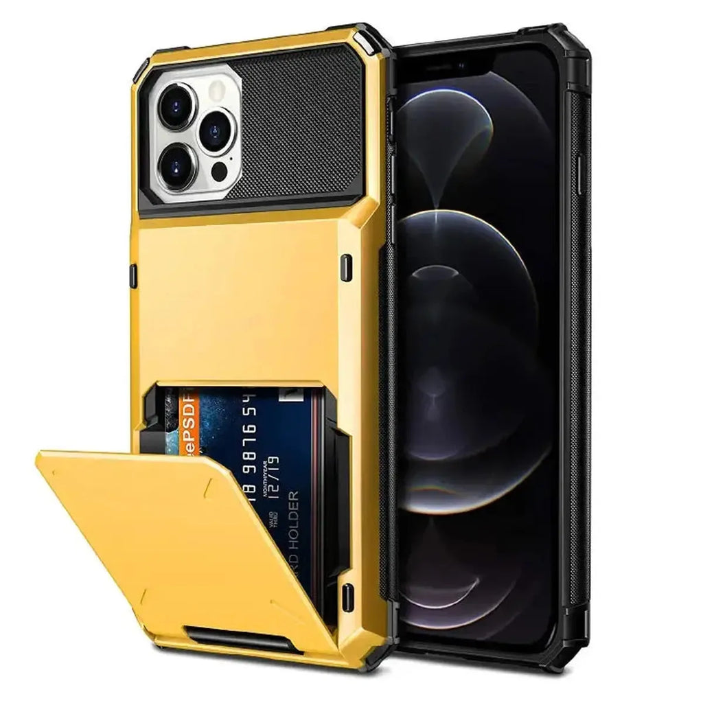 Heavy Duty Phone Case with Hidden Card Holder