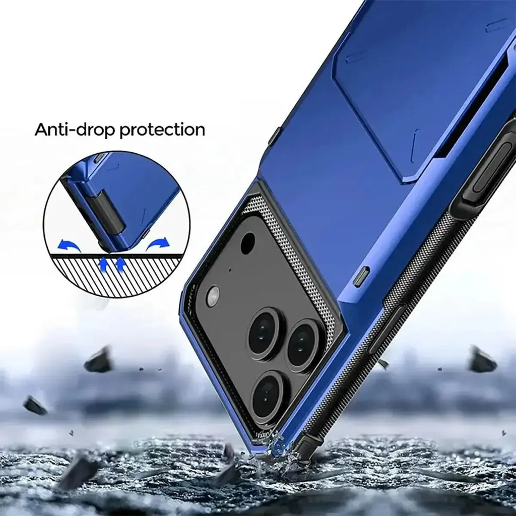 Heavy Duty Phone Case with Hidden Card Holder