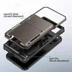 Heavy Duty Phone Case with Hidden Card Holder
