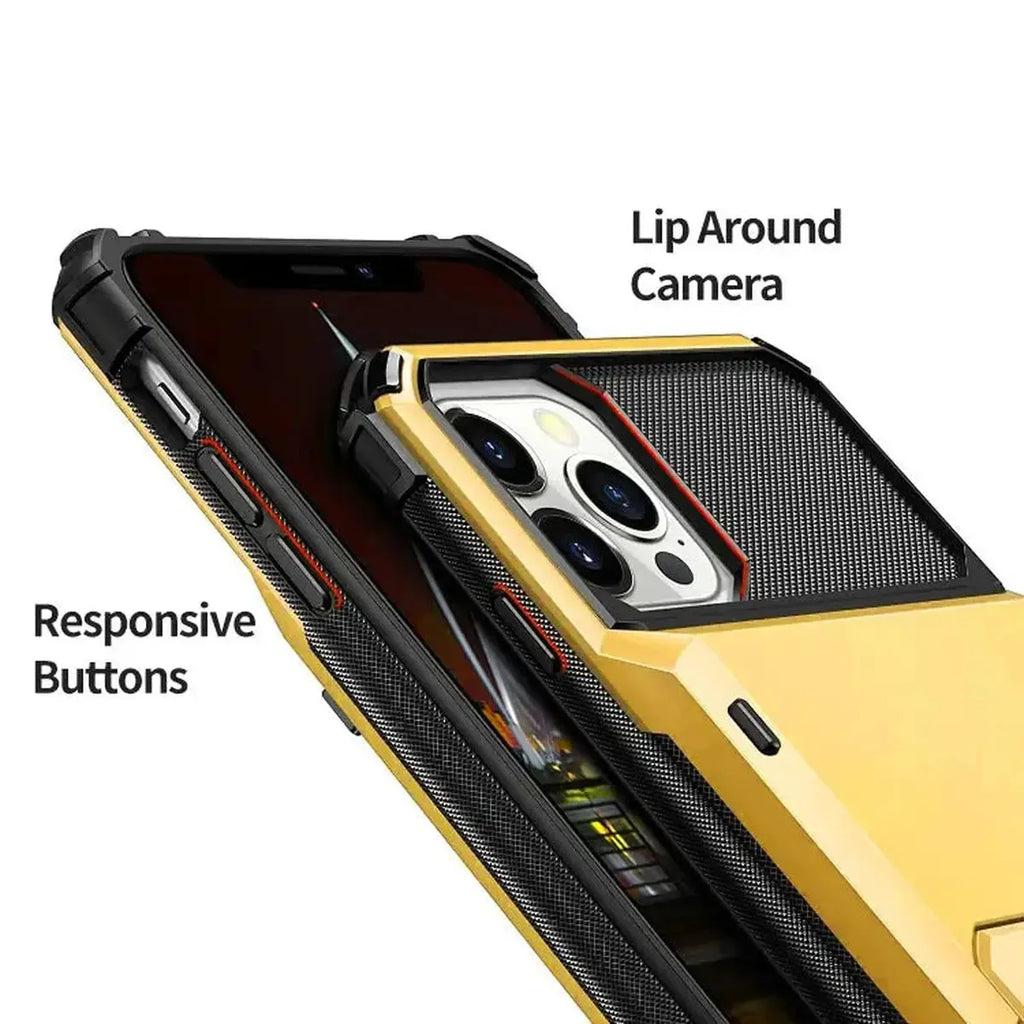 Heavy Duty Phone Case with Hidden Card Holder