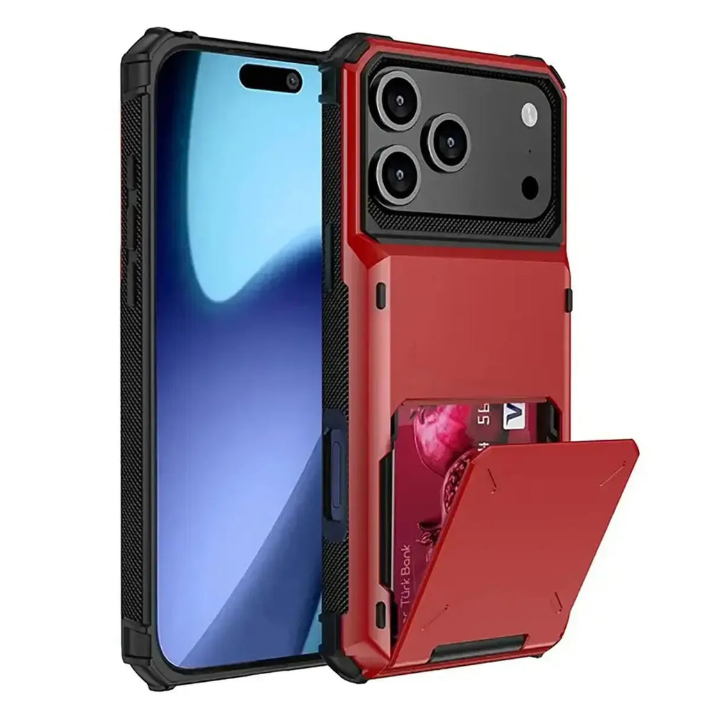 Heavy Duty Phone Case with Hidden Card Holder
