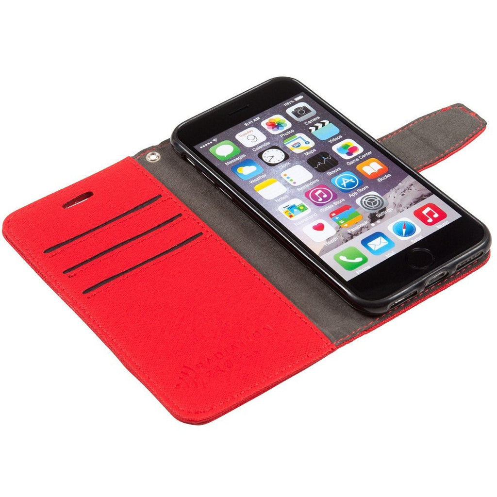 Leather Flip Folio iPhone Case Tab Closure