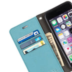 Leather Flip Folio iPhone Case Tab Closure
