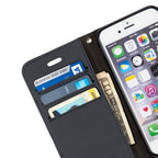 Leather Flip Folio iPhone Case Tab Closure