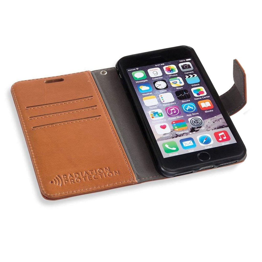 Leather Flip Folio iPhone Case Tab Closure