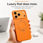 Leather Phone Case with Folding Ring Stand