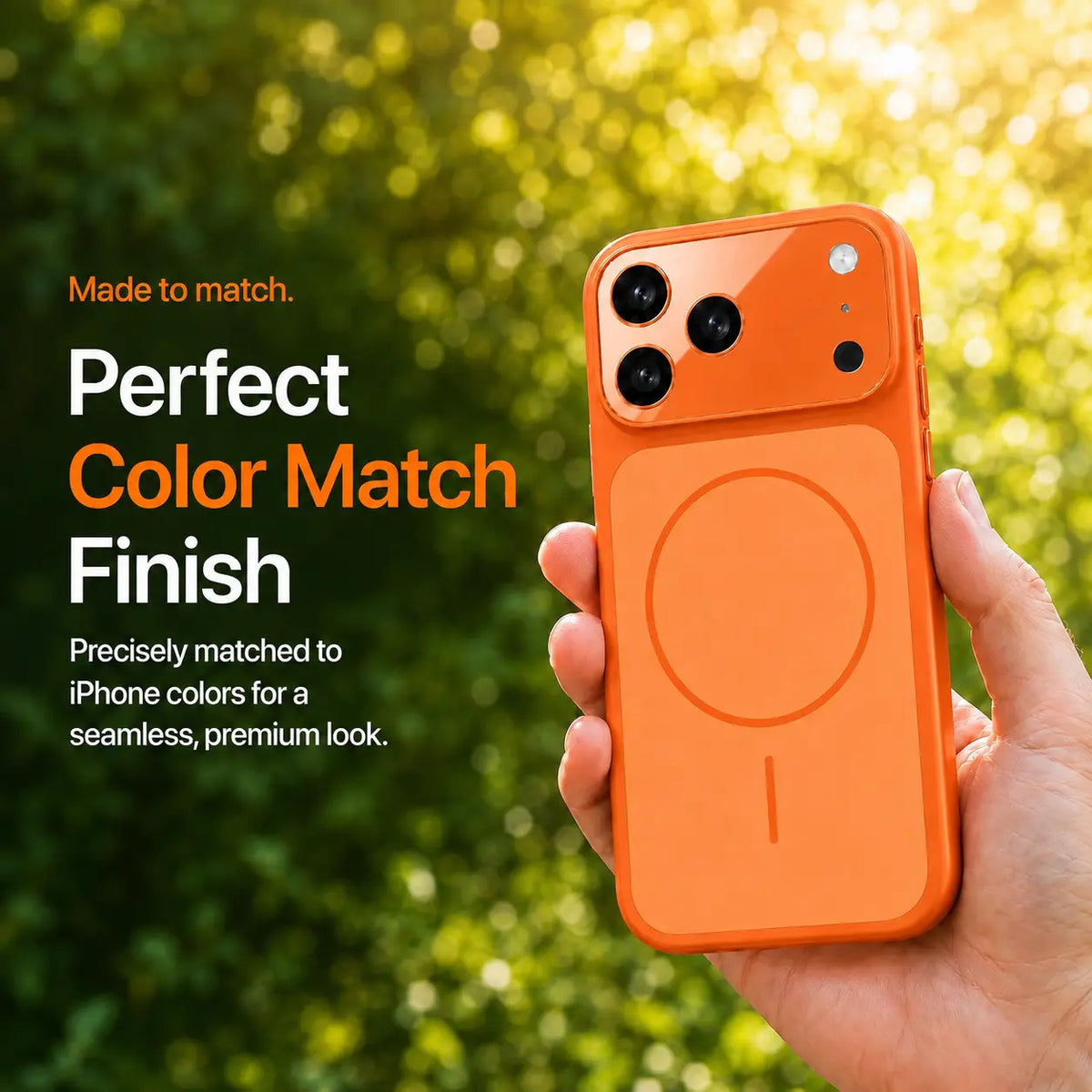 MagSafe Phone Case with Camera Lens Cover