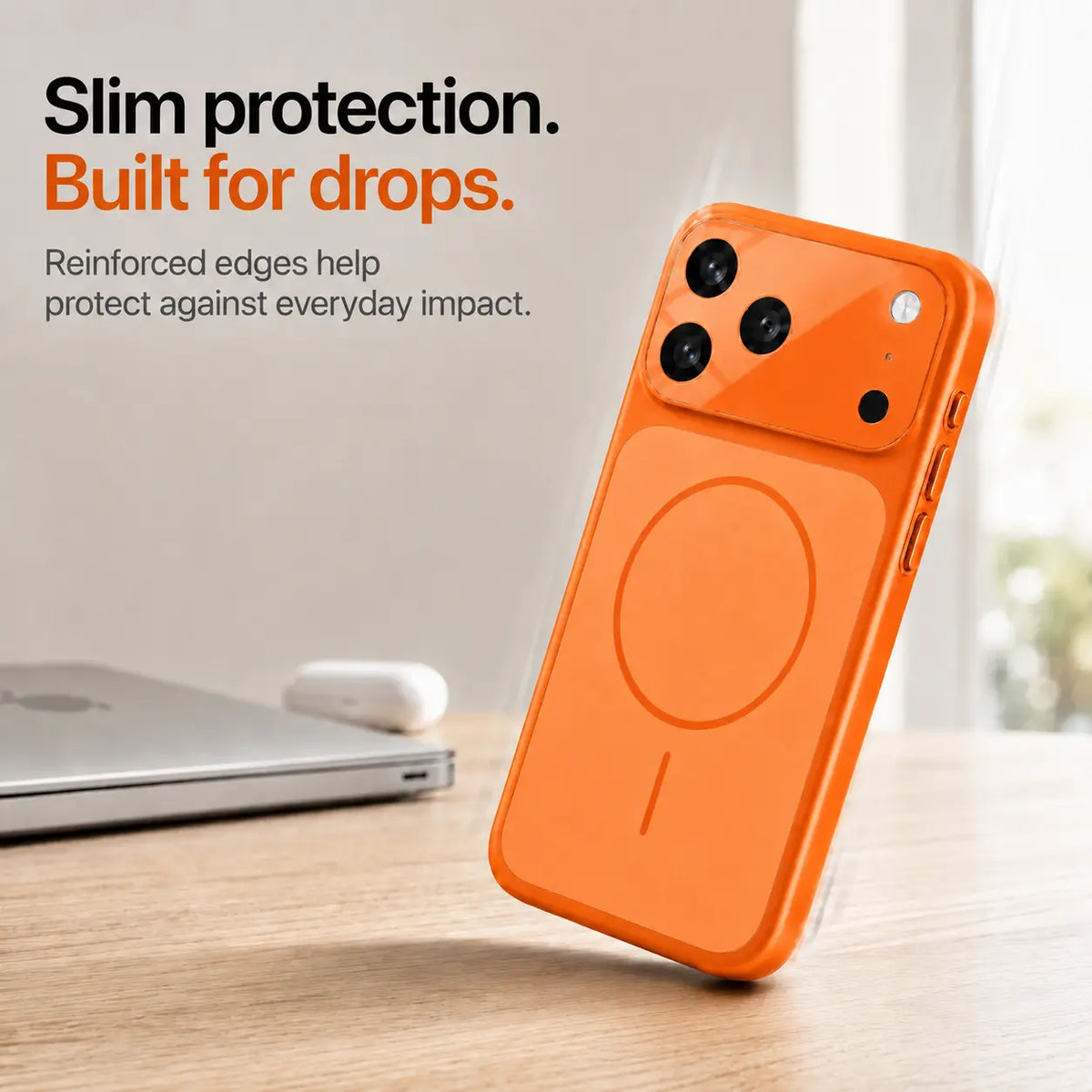 MagSafe Phone Case with Camera Lens Cover