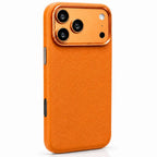 Leather iPhone Case with Metal Lens Frame