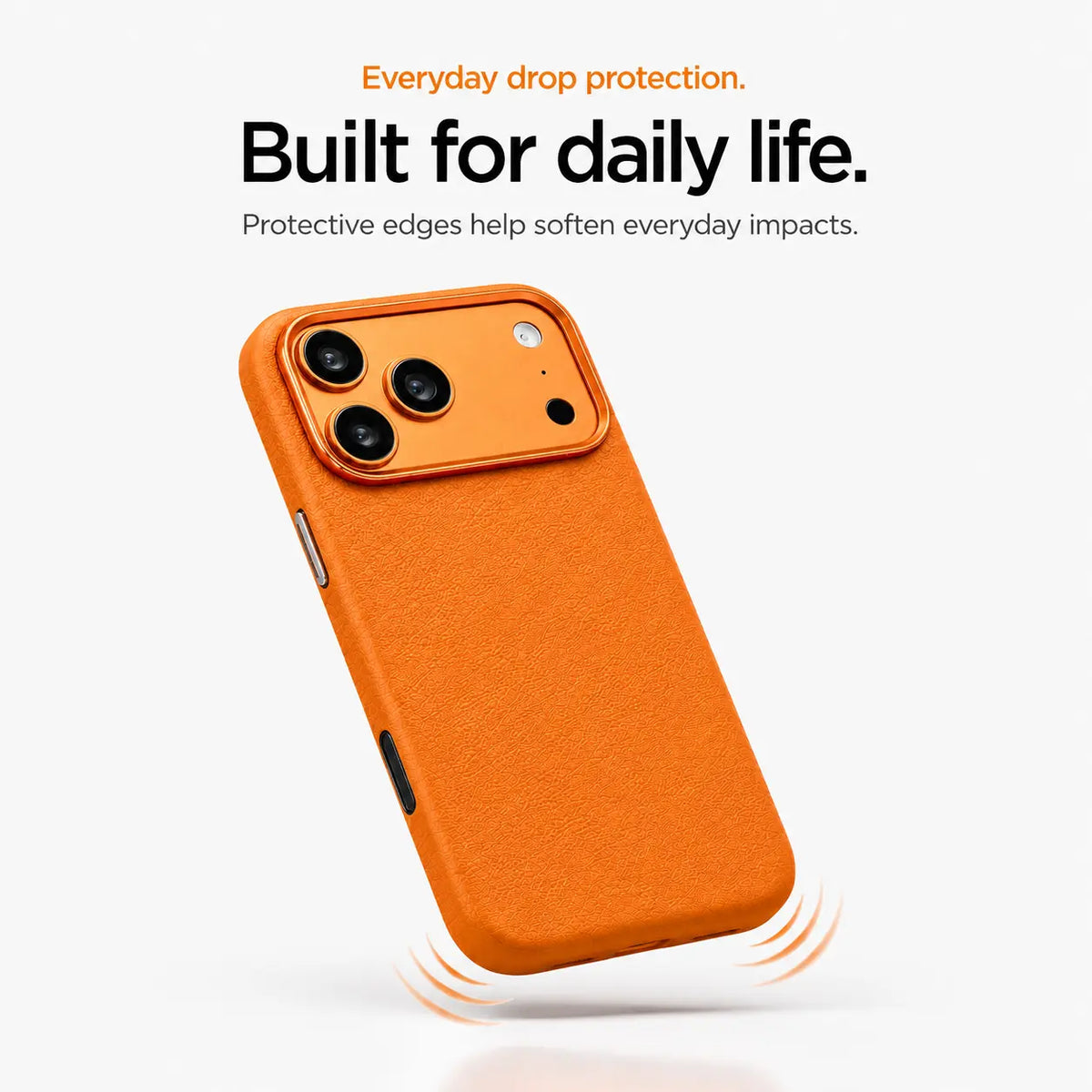 Leather iPhone Case with Metal Lens Frame
