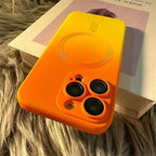 Gradient Ombre MagSafe iPhone Case Soft Silicone with Raised Camera Frame and Lens Guard