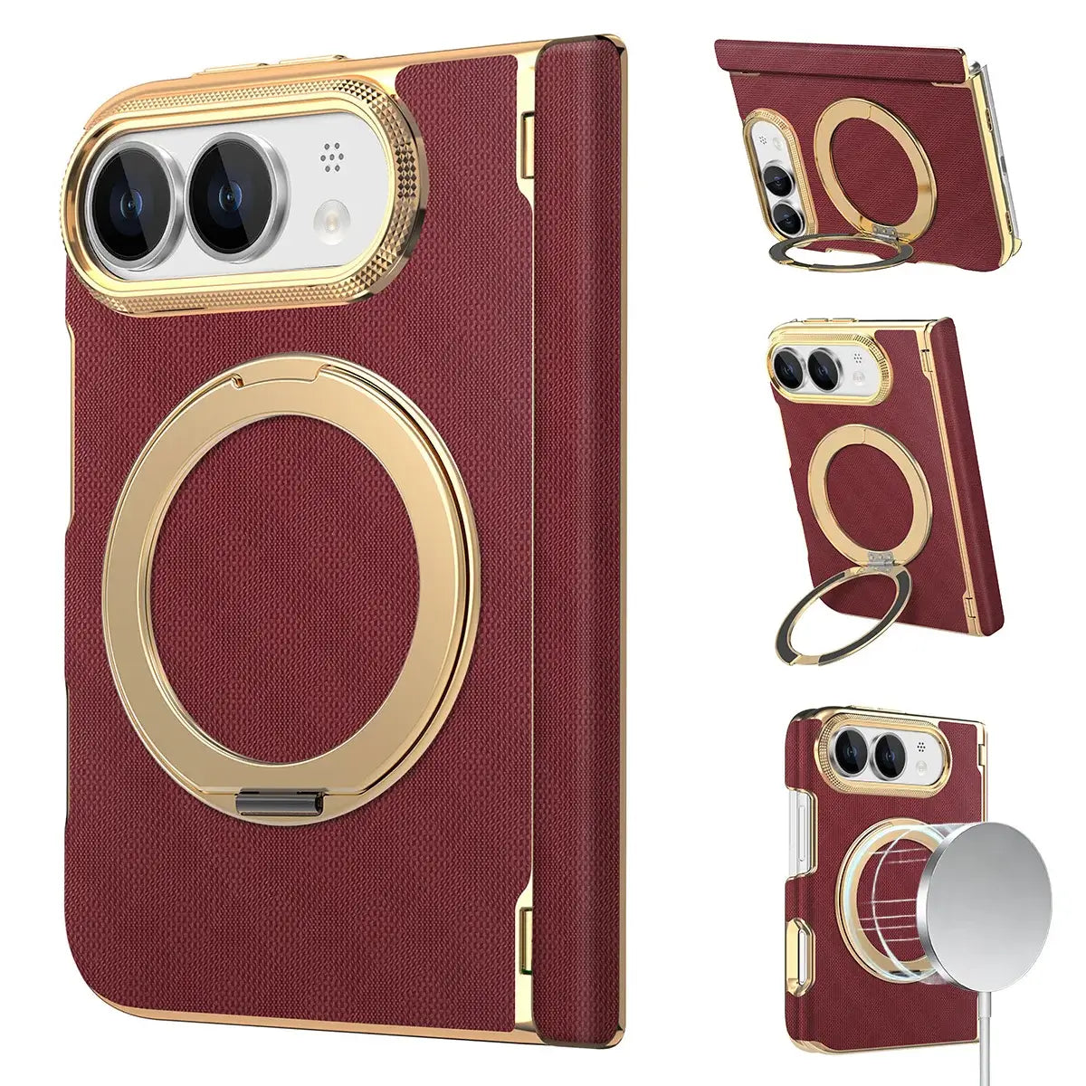 MagSafe Foldable Phone Case with Ring Stand
