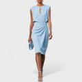 Clara Ruched Waist Midi Dress_1