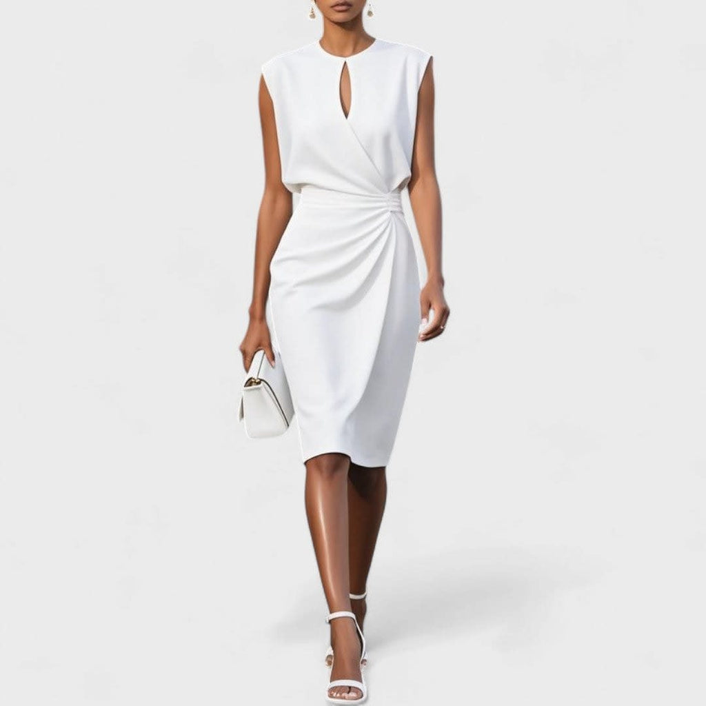 Clara Ruched Waist Midi Dress_2