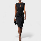 Clara Ruched Waist Midi Dress_3