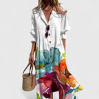 Helle Printed Button Front Maxi Dress_2