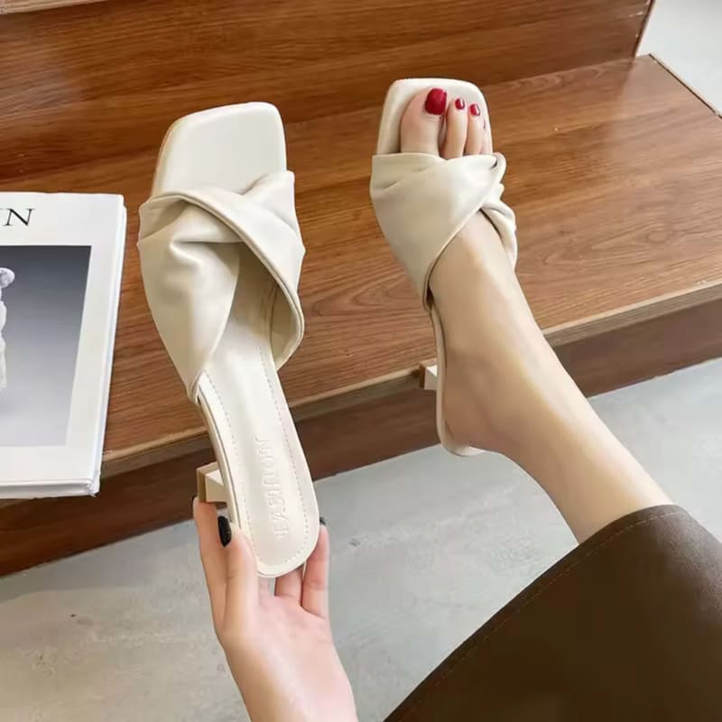 Noemie Twist Strap Slide Sandals_1