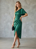 Talia One Shoulder Satin Midi Dress_5
