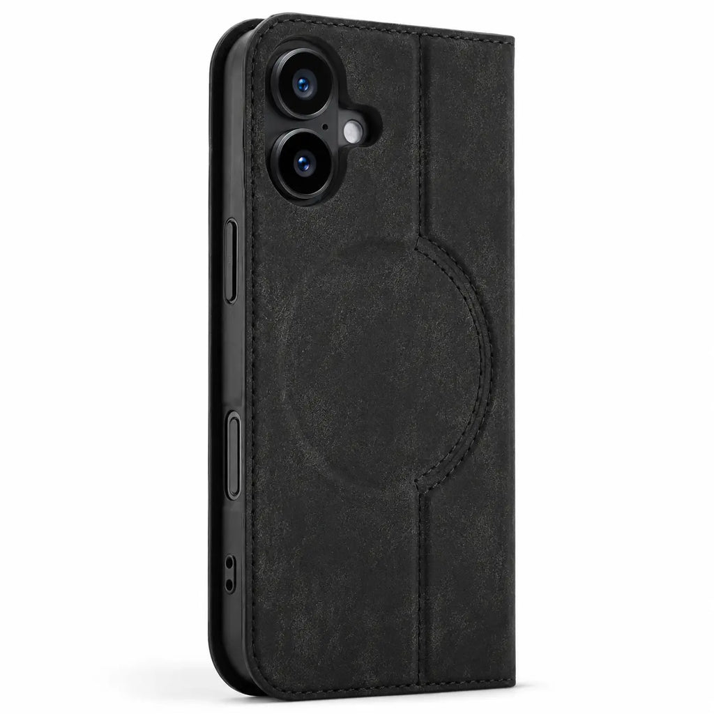 Leather MagSafe Flip Phone Case