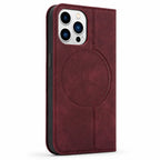 Leather MagSafe Flip Phone Case