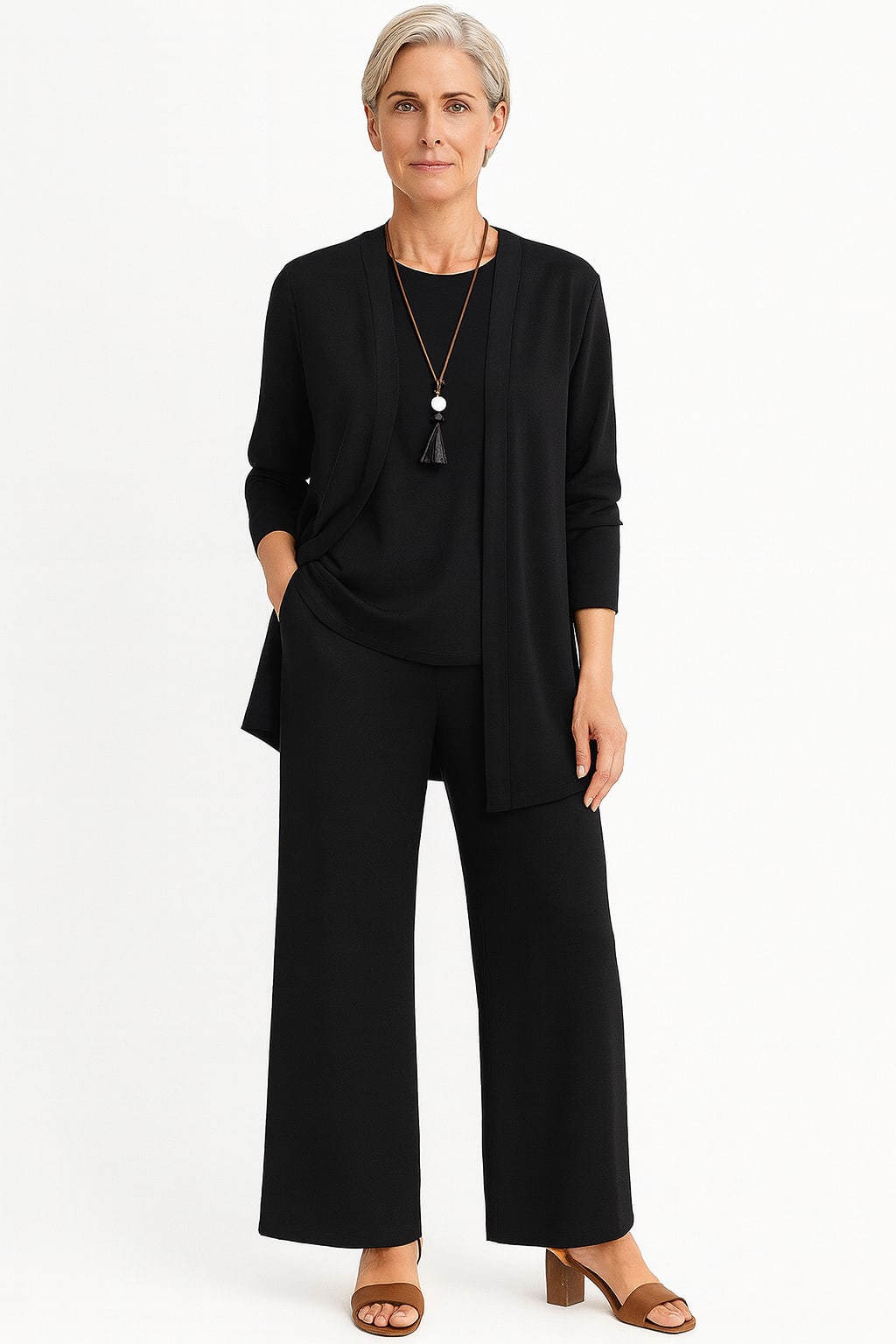 Sofia Wide Leg 3 Piece Pant Set_2