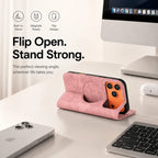 Leather MagSafe Flip Phone Case