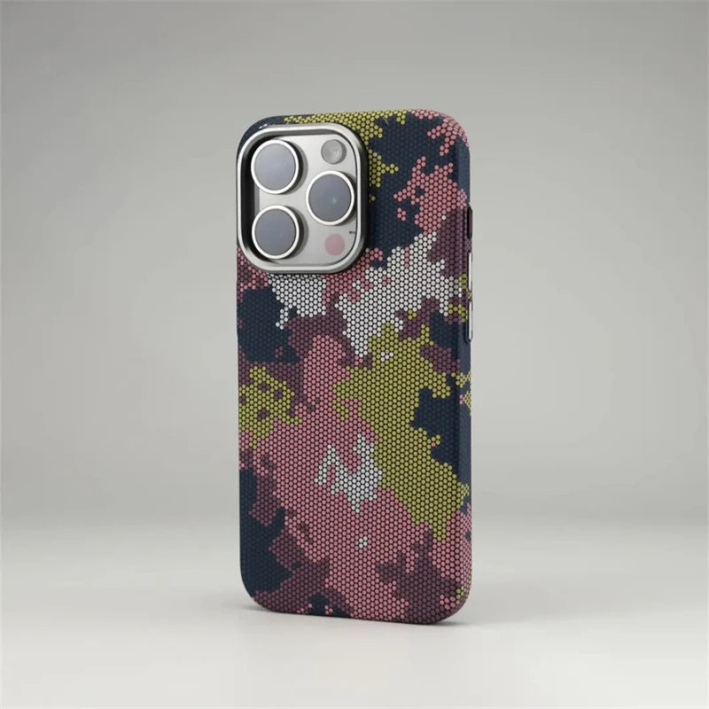Camouflage Honeycomb Texture iPhone Case