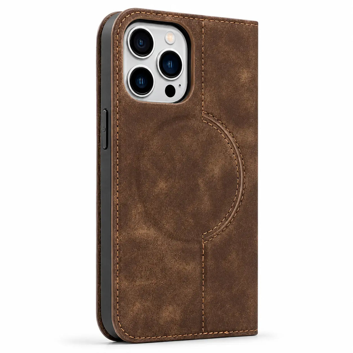 Leather MagSafe Flip Phone Case