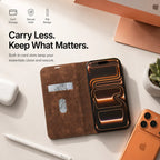 Leather MagSafe Flip Phone Case
