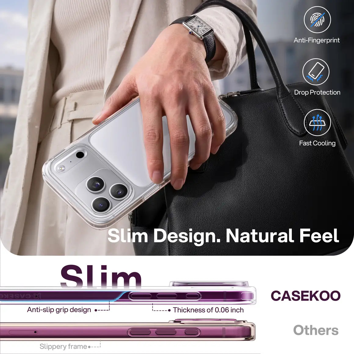 Crystal Clear iPhone Case Slim Hard Case