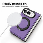 Leather iPhone Duo Case with Ring Kickstand