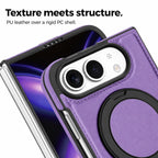 Leather iPhone Duo Case with Ring Kickstand