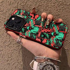 Comic Book Graffiti Glossy iPhone Case