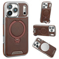 MagSafe Leather Phone Case with Ring Stand