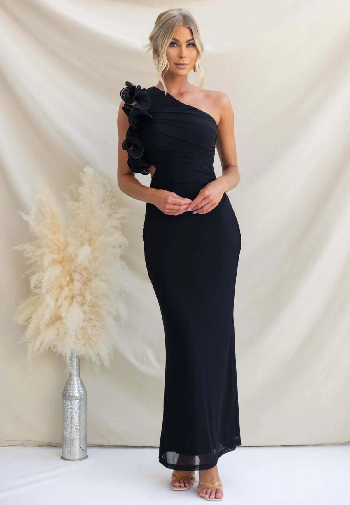 Kaia Cascading Ruffle One Shoulder Maxi Dress_7