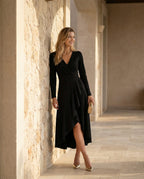 Emilia Long Sleeve Wrap Midi Dress_10
