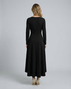 Emilia Long Sleeve Wrap Midi Dress_13