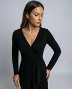 Emilia Long Sleeve Wrap Midi Dress_14
