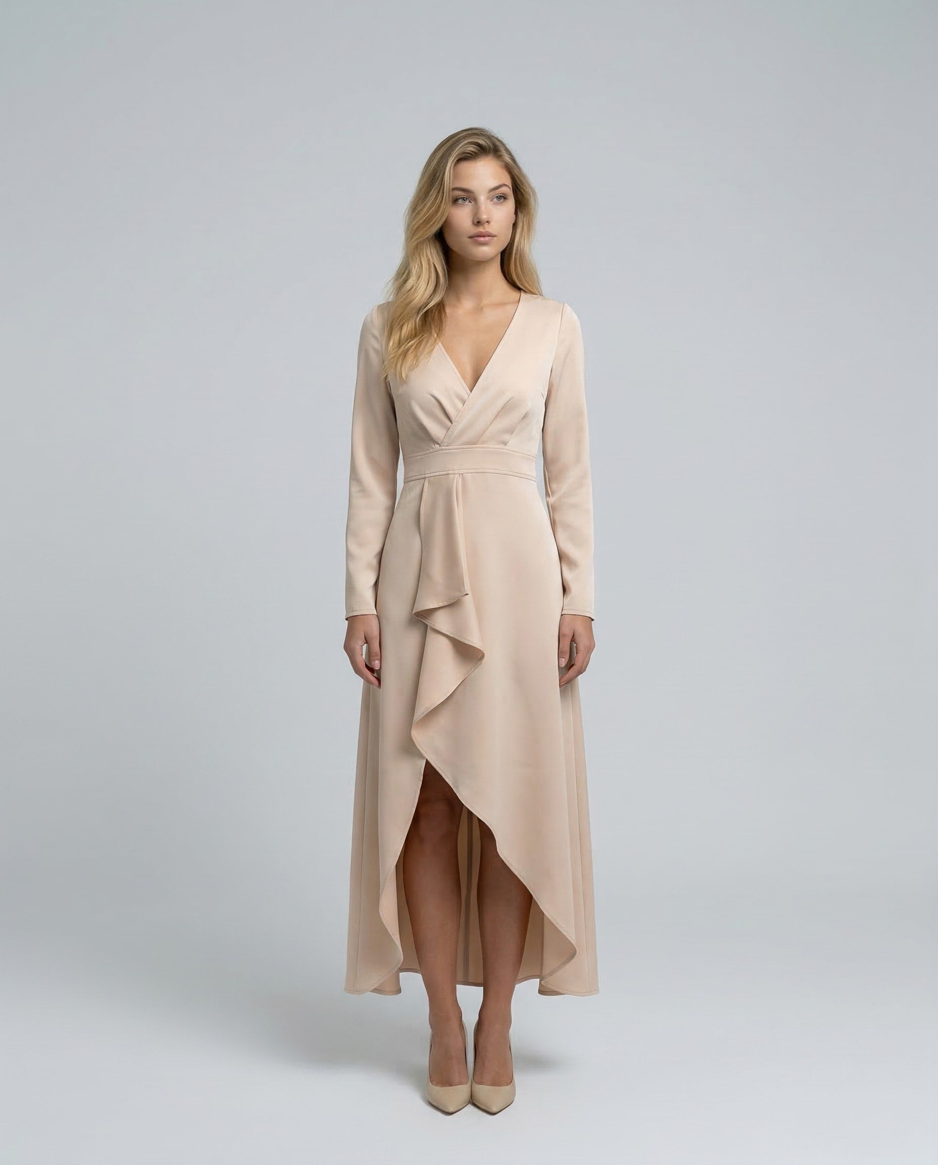 Emilia Long Sleeve Wrap Midi Dress_16
