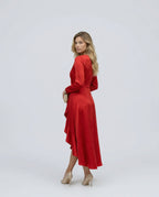 Emilia Long Sleeve Wrap Midi Dress_2