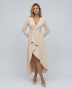 Emilia Long Sleeve Wrap Midi Dress_23