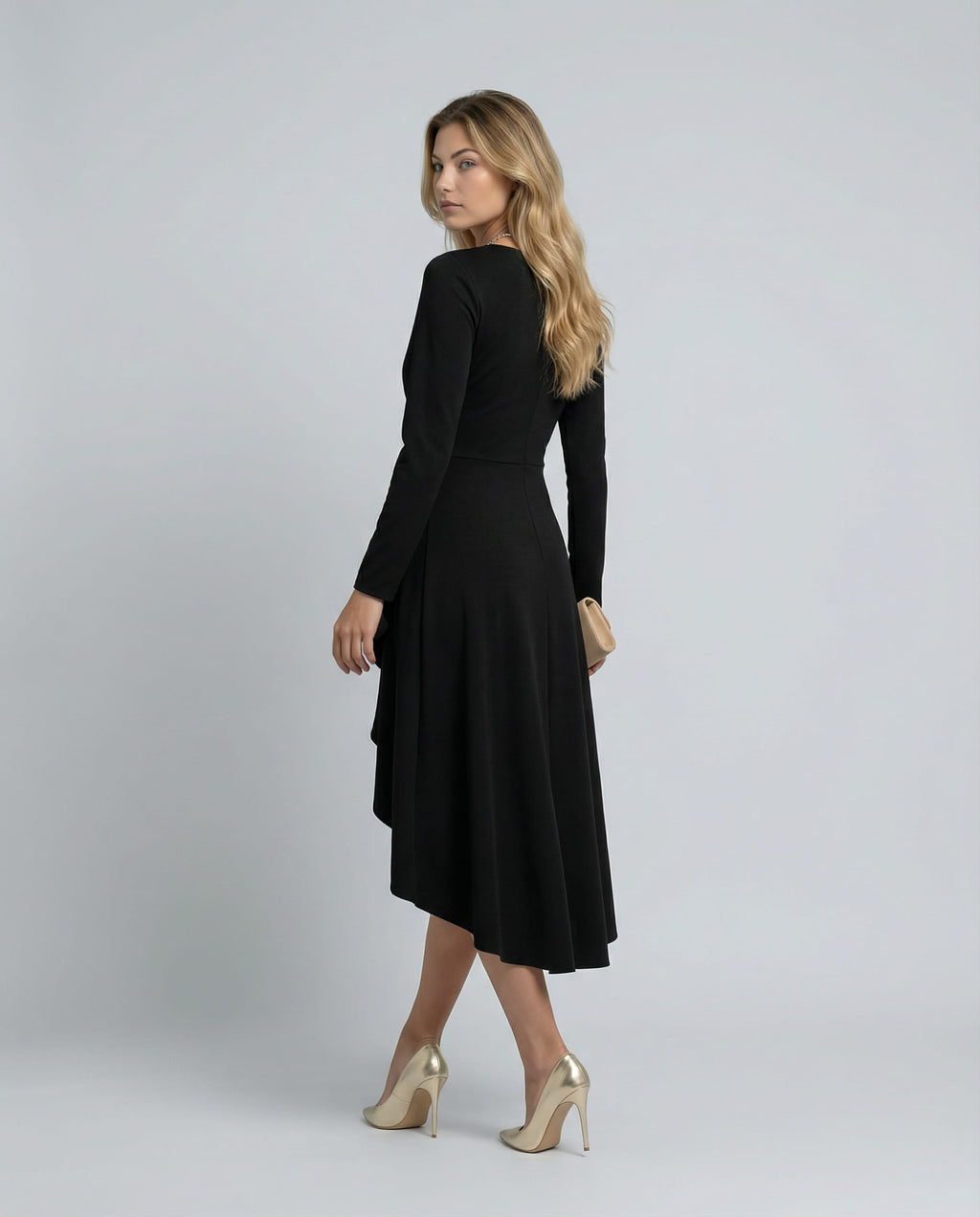 Emilia Long Sleeve Wrap Midi Dress_9