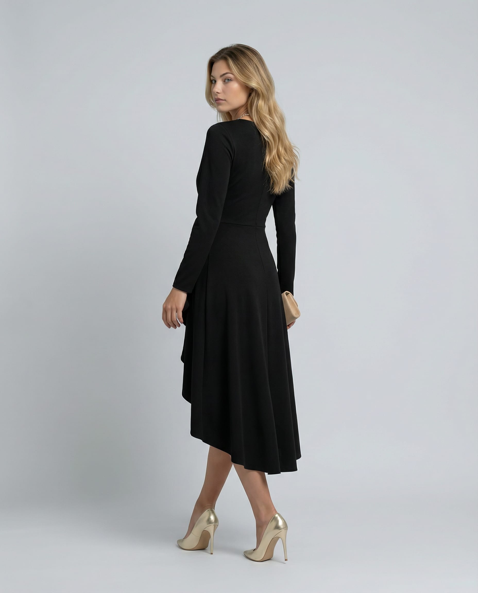 Emilia Long Sleeve Wrap Midi Dress_9