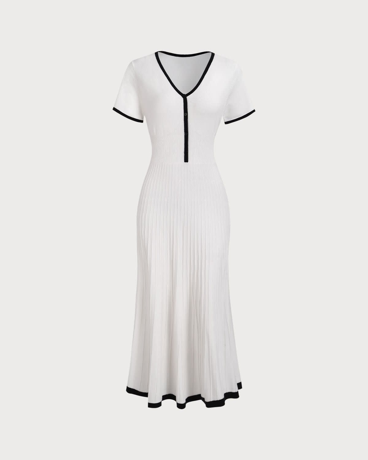 Alessia Contrast Trim Knit Midi Dress_6